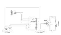Added circuitry between the SmartKnob and the USB switch Added circuitry between the SmartKnob and the USB switch